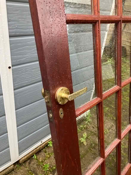 Photo of free Internal door. Very solid, oak, all glass intact. (Caldermoor OL15) #4