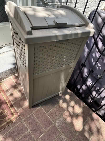 Photo of free Suncast trash / storage bin (Capitol Hill) #1