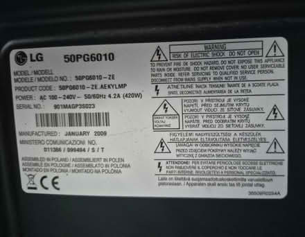Photo of free 50 LG tv (L357LL) #3