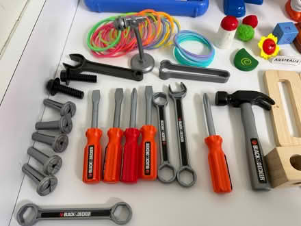 Photo of free Mr. Potato Head, xylophone, tools (1075 Valencia Avenue) #2