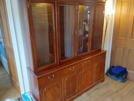 Photo of free Wood, Glass fronted wall unit (Witley, GU8) #2