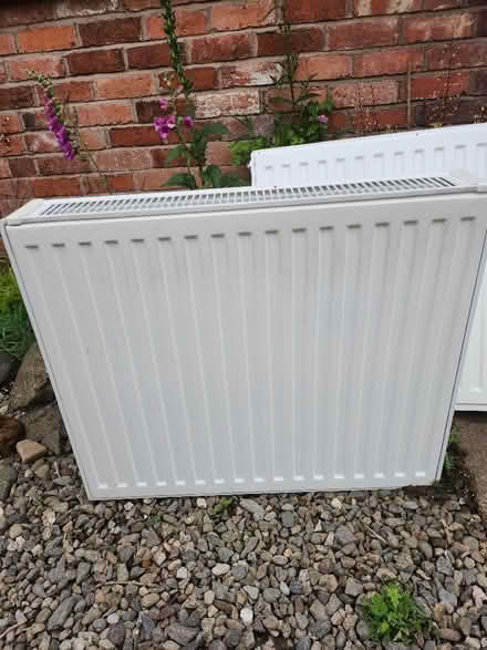 Photo of free Two white radiators approx 24 by 28 (Little Lyth SY3) #2