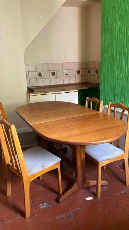Photo of free Vintage dining table and chairs (Altrincham) #1