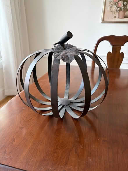 Photo of free Metal Strip Decorative Pumpkin (Belmont, MA) #1