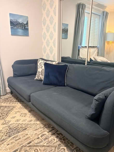 Photo of free Large Blue Sofa (Maidenhead SL6) #1