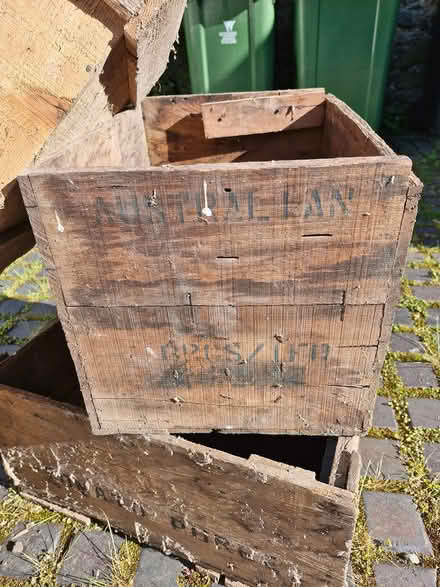 Photo of free 3 wood trasnport boxes (Chirk LL14) #1
