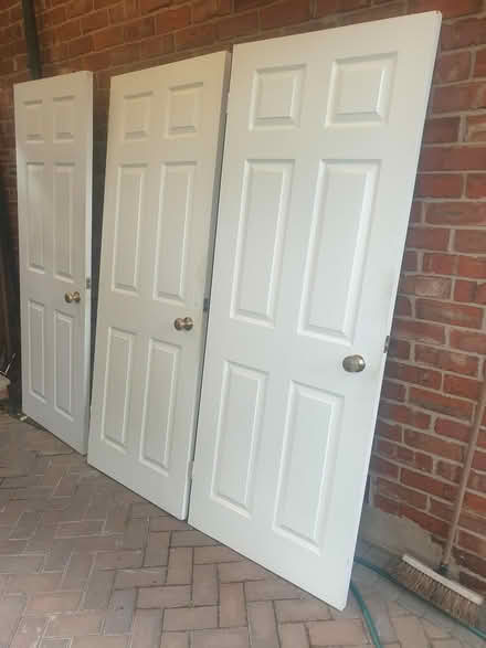 Photo of free 3 x internal doors, matt white (Marple) #1