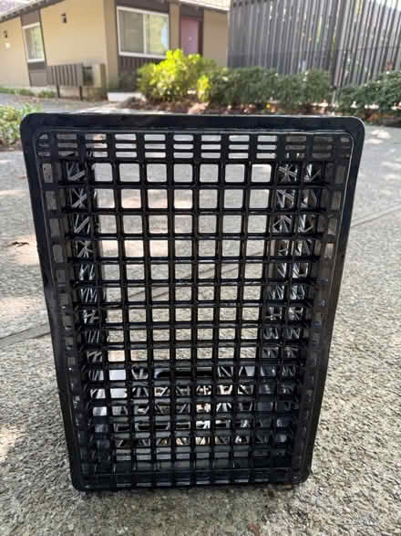 Photo of free Plastic storage crate w handles (1075 Valencia Avenue) #3