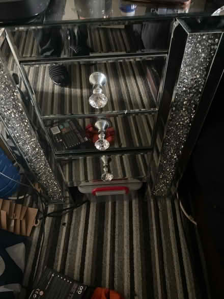 Photo of free Bedside units, mirror glass (Newport Pagnell MK16) #1