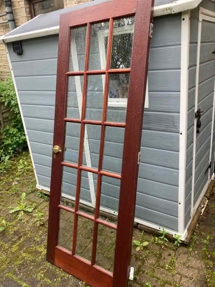 Photo of free Internal door. Very solid, oak, all glass intact. (Caldermoor OL15) #1