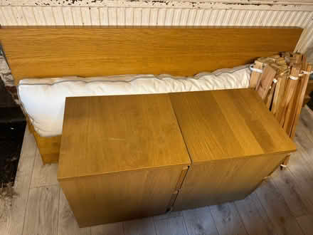 Photo of free Ikea Double Bed with Bedside Tables (Thornhill WF12 0) #1