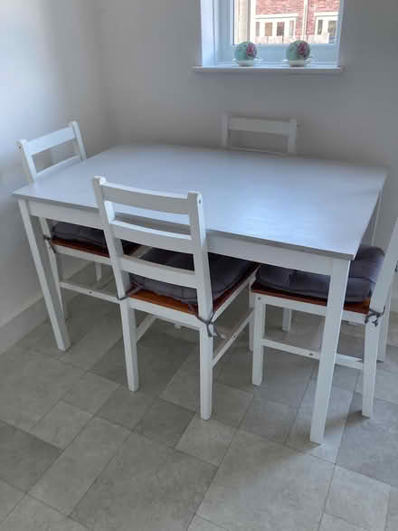 Photo of free Kitchen table and four chairs (Stocksbridge) #1