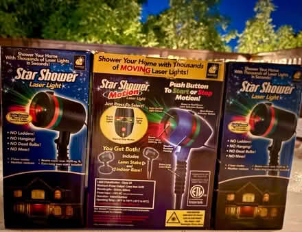 Photo of free 3 Holiday Star Shower Laser Lights (Mill Valley, CA 94941) #3