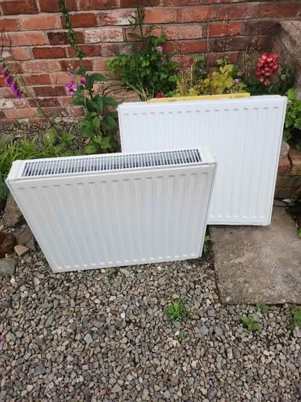 Photo of free Two white radiators approx 24 by 28 (Little Lyth SY3) #1