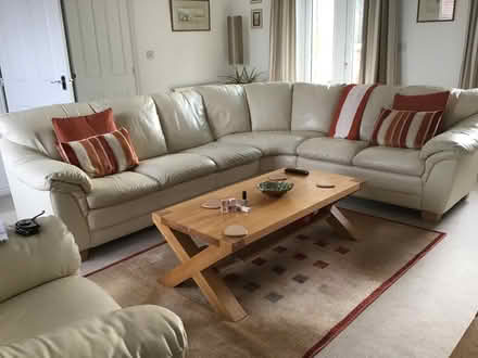 Photo of free Large Leather Corner sofa & Armchair (Sutton Farm SY2) #1