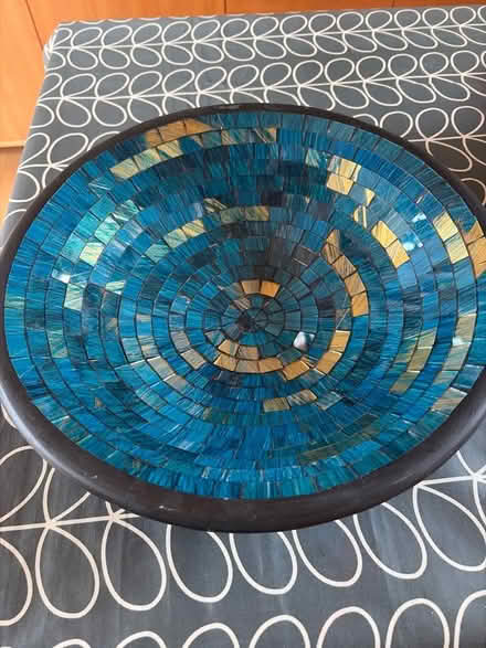Photo of free Blue Glass Mosaic Bowl (Mitcham's Corner CB4) #1