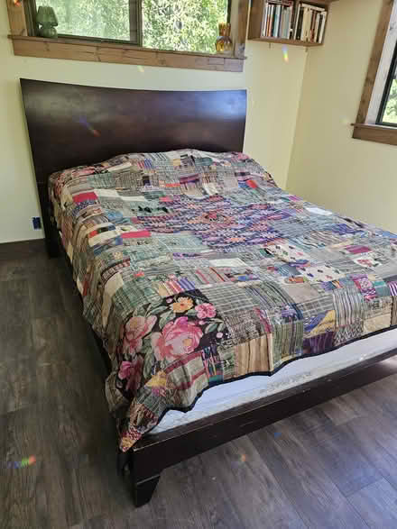 Photo of free Wooden Queen Bed w/ Headboard (Midtown) #2