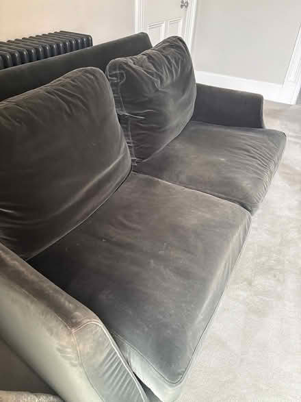 Photo of free 2 seater couch dark grey (Dublin 6) #1