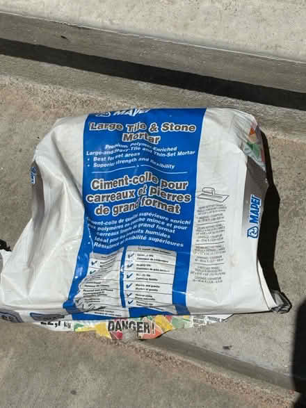 Photo of free Tile mortar (Prince of Wales at Meadowlands) #1