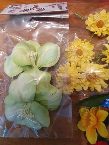 Photo of free Paper / fabric flowers for crafts + old cutlery (Hungerford RG17) #2