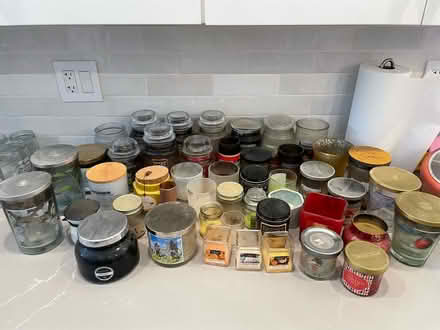 Photo of free Glass Candle Jars (Hawthorne and Pleasant) #1
