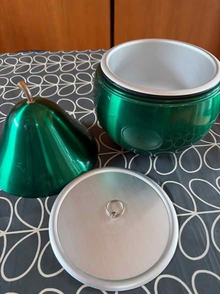 Photo of free Pear-Shaped Ice Bucket – Green Metallic Finish (Mitcham's Corner CB4) #2