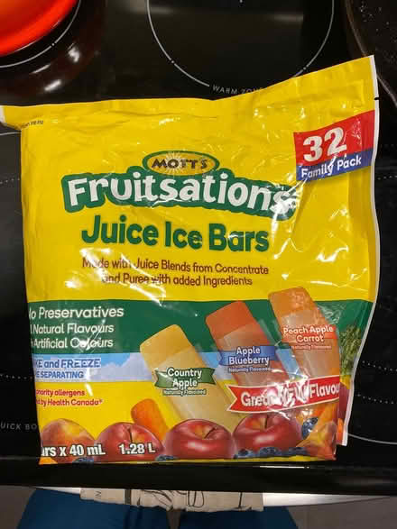 Photo of free Mott’s Fruitsations Fruit Freezies (Hunt Club) #1