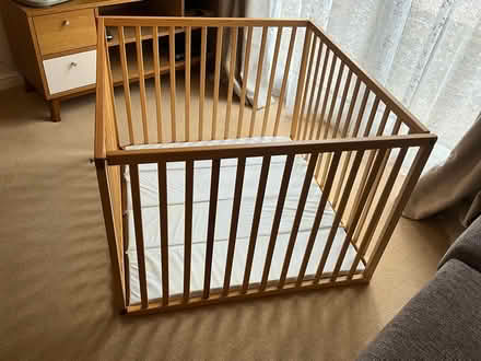 Photo of free Wooden play pen (Kempshott Park RG22) #1