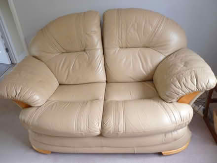 Photo of free Beige Leather Settees (Highwoods CO4 9) #2