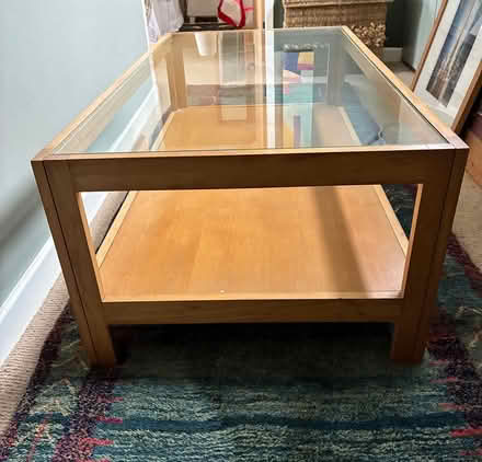 Photo of free Habitat Glass Top Coffee Table (Llanddona, Anglesey LL58 8) #1