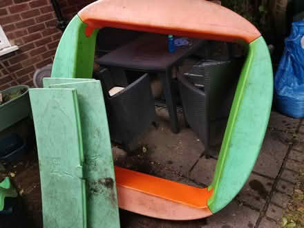Photo of free Sandpit+cover, sand, slide (KT6 Surbiton) #3