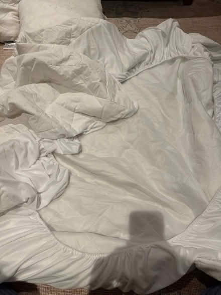 Photo of free Fitted sheet (white) (SE1 3LD) #2