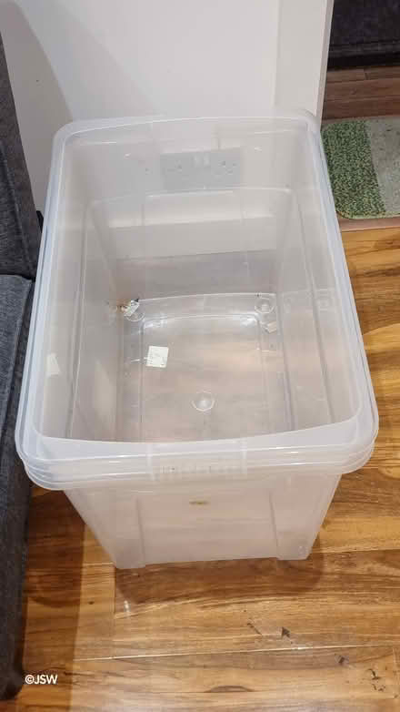 Photo of free Two 80 litre storage boxes (Colindale NW9) #1