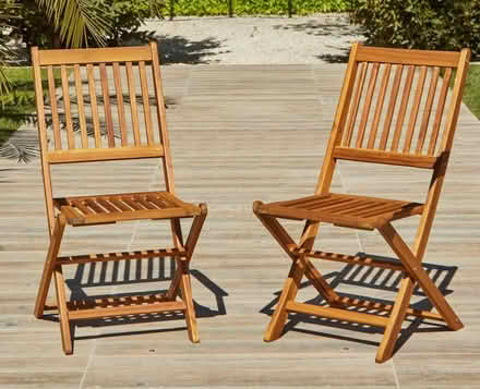 Photo of garden chairs wooden or metal (Stainton CA11) #1