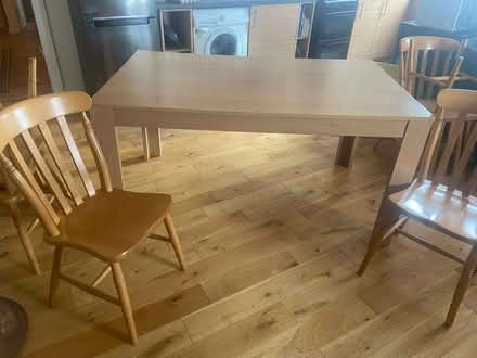 Photo of free Wood effect table and 6 chairs (Penrith CA11) #1