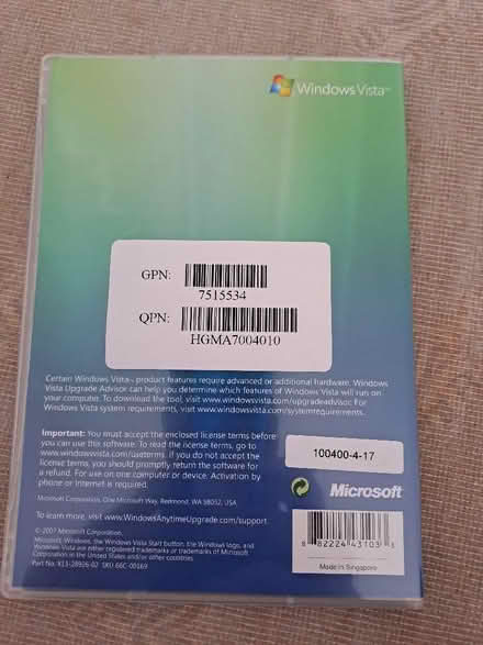 Photo of free Windows Anytime Upgrade DVD/ROM (Harefield SO19) #3