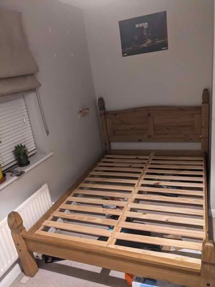 Photo of free Double wooden bed frame (Bicester OX26) #1