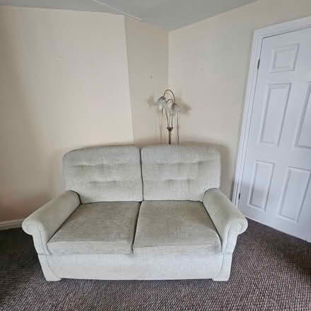 Photo of free Biege green sofa (Broadfields park LA3) #1