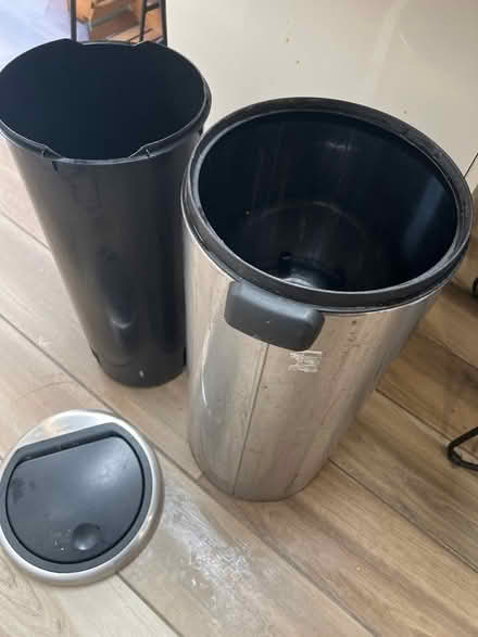 Photo of free Brabantia Stainless Steel Cyclindrical Bin. Good condition. (Southsea PO4) #1