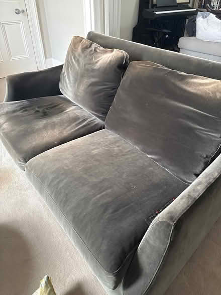 Photo of free 2 seater couch dark grey (Dublin 6) #2