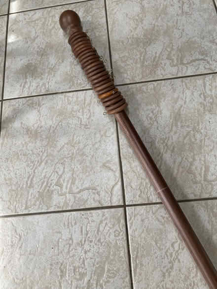Photo of free 6’ wooden curtain pole + fittings (Campsey Ash IP13) #2