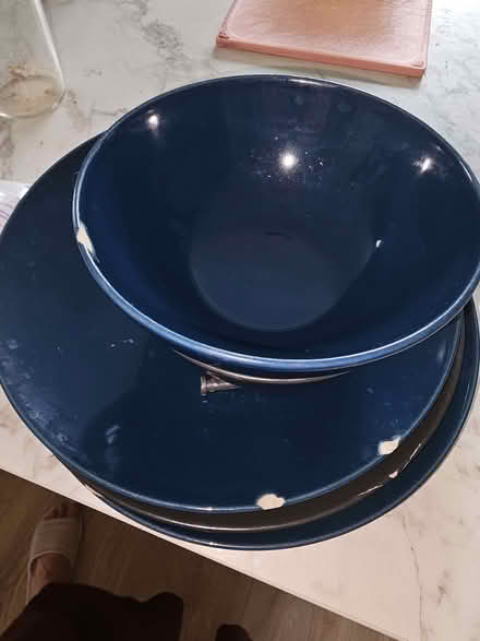Photo of free Plates and bowls with chips (Bromham MK43) #1