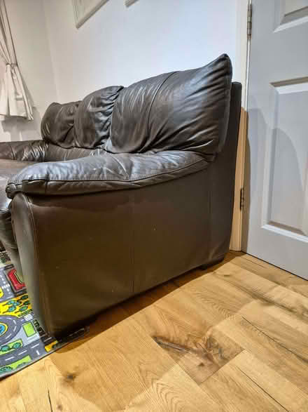 Photo of free 3 seater genuine leather sofa (Whitton TW2) #3