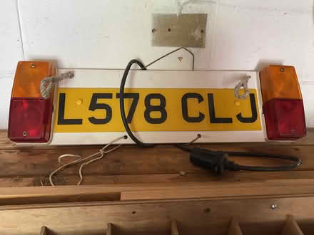 Photo of free Trailer board with lights and cable (Ashley Heath) #1