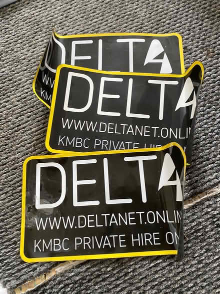 Photo of free Delta (magnetic) door signs (L14 Dovecot) #1