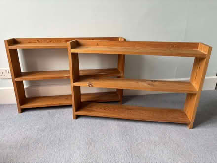 Photo of free Two small pine Bookshelves (Henley-on-Thames RG9) #1