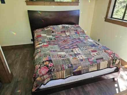 Photo of free Wooden Queen Bed w/ Headboard (Midtown) #3