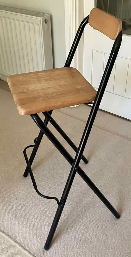 Photo of free folding breakfast bar chair (Weston Park BA1) #1