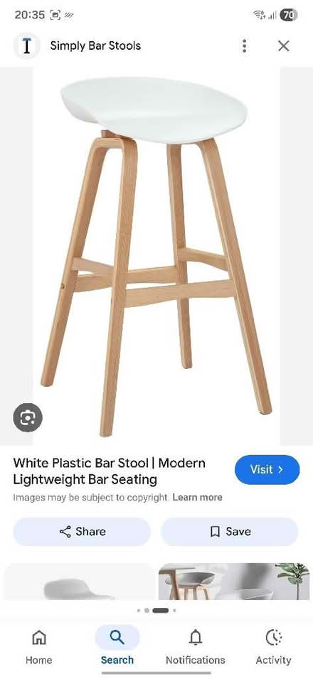 Photo of Wooden Or Plastic Stool/Highchair (Willesborough TN24) #1