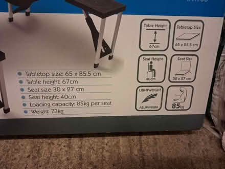 Photo of free Camping table & chair set (Fleetville) #3